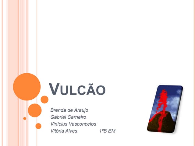 Seminario de geografia vulcão   1ºb em