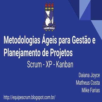 Metodologias Ágeis para Gestão e Planejamento de Projetos Scrum - XP - Kanban