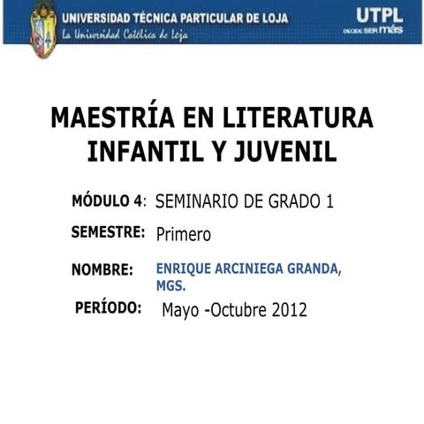 Seminario de grado i | PPT