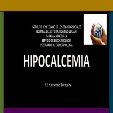Seminario de hipocalcemia