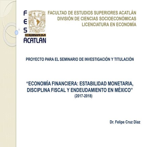 Seminario de investigación i felipe cruz