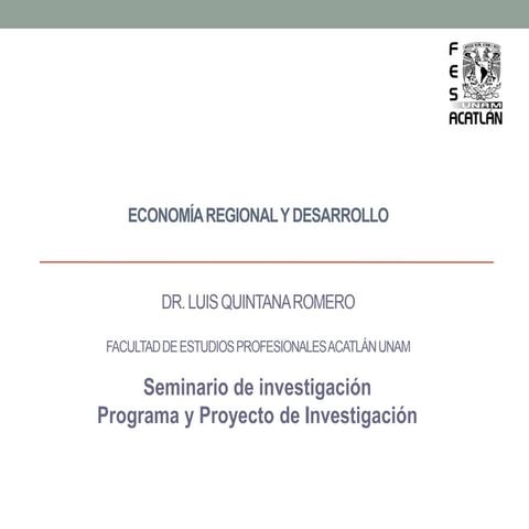 Seminario de investigación i luis quintana