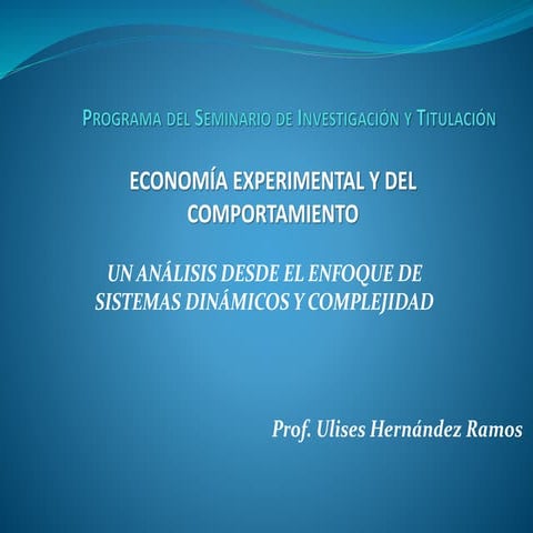 Seminario de investigación i ulises hernández