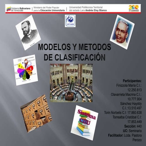 Seminario de sistemas de clasificación bibliografica