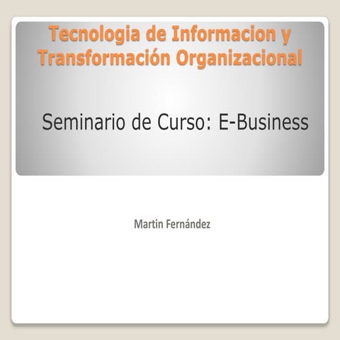 Seminario e business