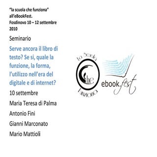 Libri di testo - il punto di vista ...
