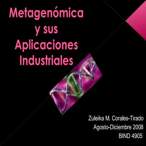 Metagenómica y sus Aplicaciones Industriales