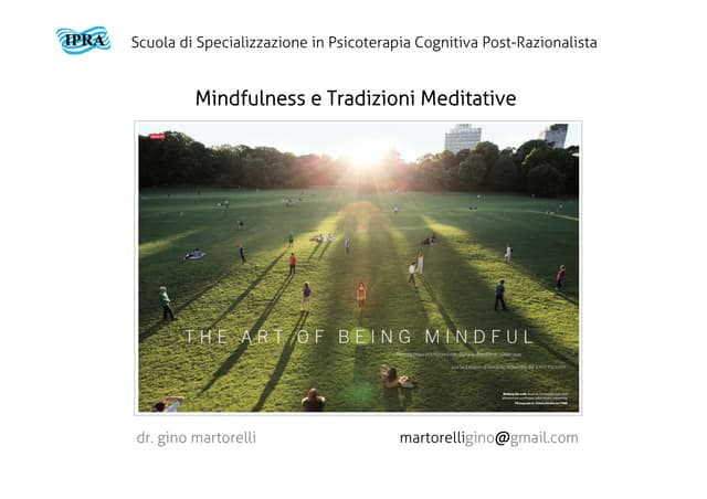 Mindfulness e Tradizioni Meditative