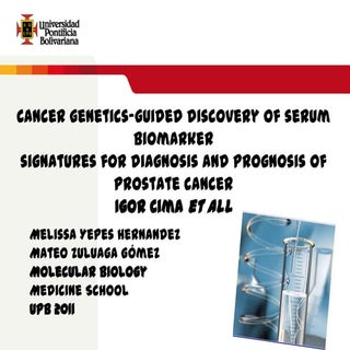 PROSTATE CANCER AND BIOMARKERS