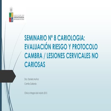 Seminario nº 8 cariologia