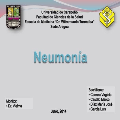 Neumonía en pediatría.