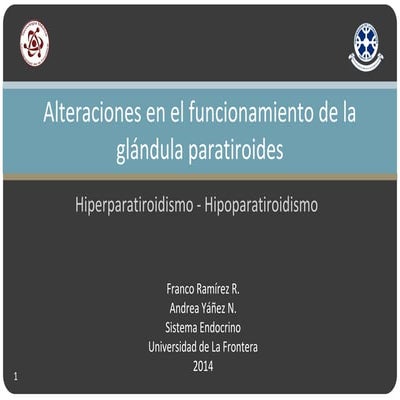 Hiperparatiroidismo e hipoparatiroidismo