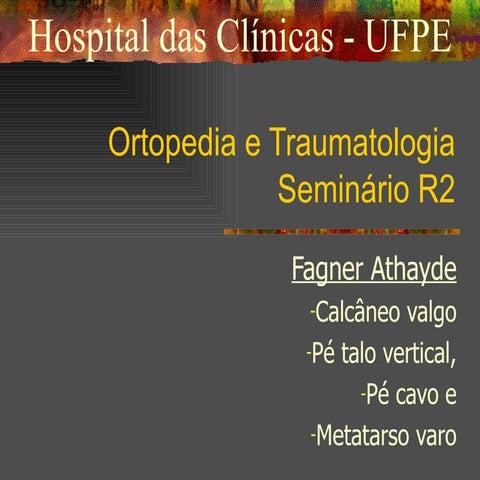 Seminario Pé - pediatrico