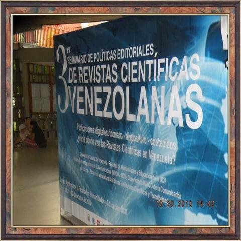TERCER SEMINARIO REVISTAS CIENTÍFICAS VENEZOLANAS