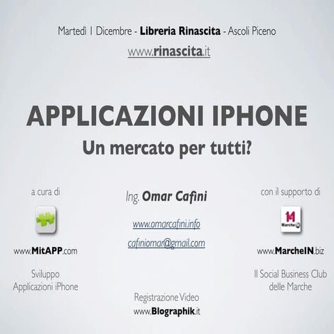 Applicazioni iPhone: un mercato per tutti?