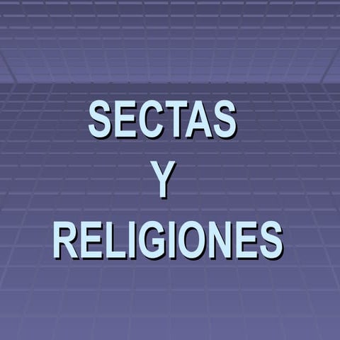sectas y religiones