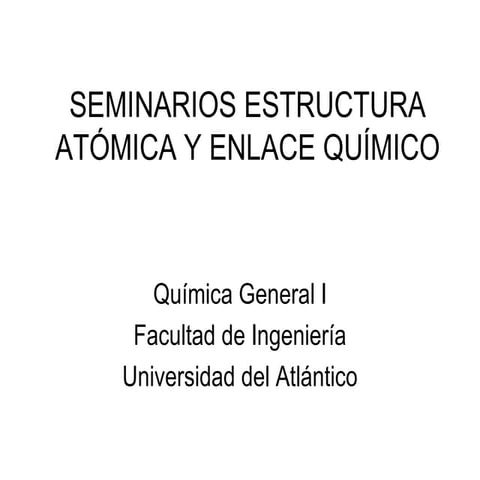 Seminarios Quimica General