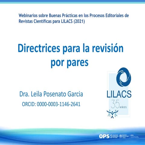 (07|09) Buenas Prácticas Procesos Editoriales LILACS 2021 - DIRECTRICES PARA ...