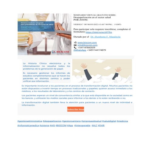 SEMINARIO VIRTUAL DESPAPELIZACION