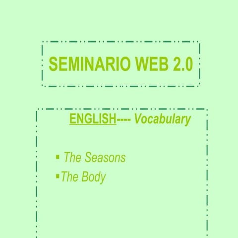 Seminario web 2 -- presentación  (vocabulary)