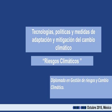 Riesgos Climáticos