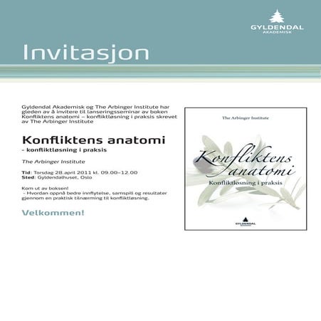 Seminar Konfliktens Anatomi