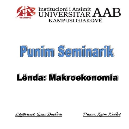 Seminar makroekonomi