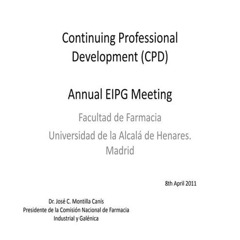 Continuing Professional Development (CPD)