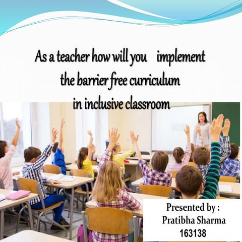 barrriers of curriculum in the inclusive education