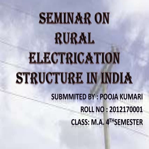 Rural electrification status of India