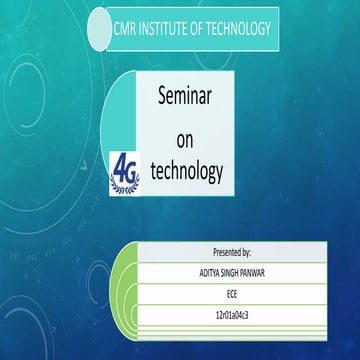 Seminar on 4g