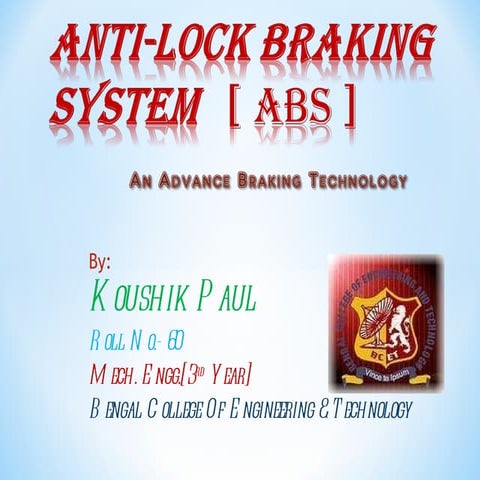 Seminar on ABS