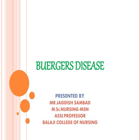 Buergers Disease 
