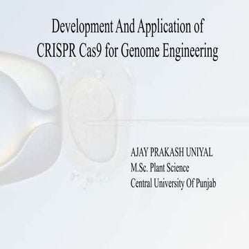 Seminar on crispr