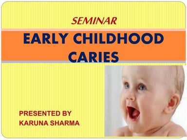 Seminar on early_childhood_caries