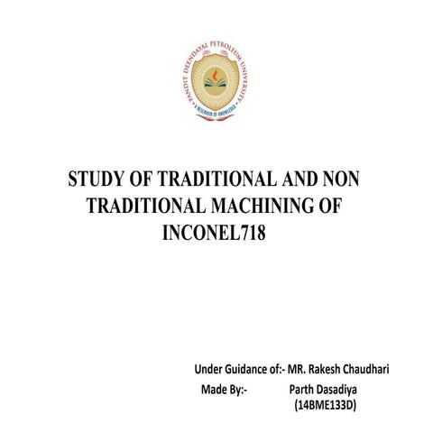 Seminar on inconel718