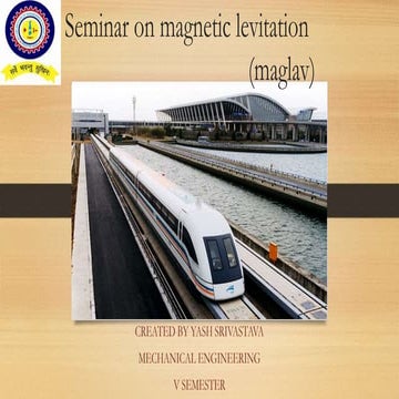 Seminar on magnetic levitation (maglav)