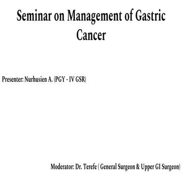 Seminar on Management of Gastric CA (1).pptx