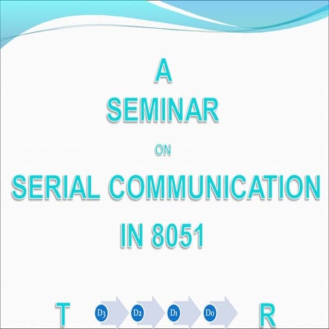 Seminar on serial communication | PPT