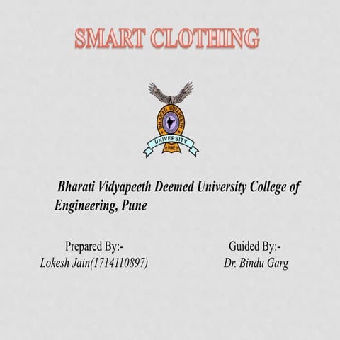 Seminar on smart clothing
