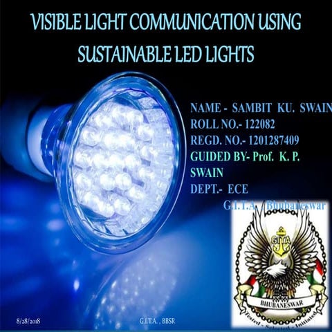 Seminar on vlc / visible light communication