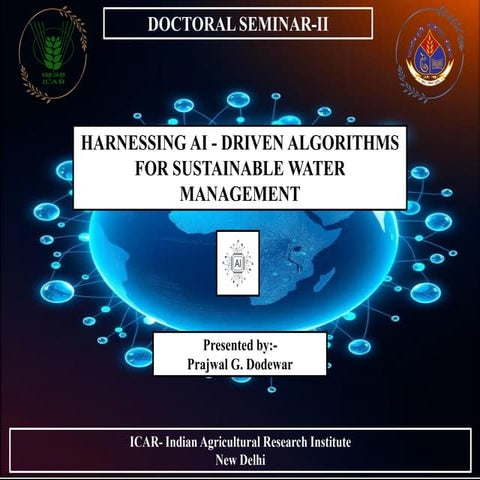 HARNESSING AI - DRIVEN ALGORITHMS FOR SUSTAINABLE WATER MANAGEMENT | PDF