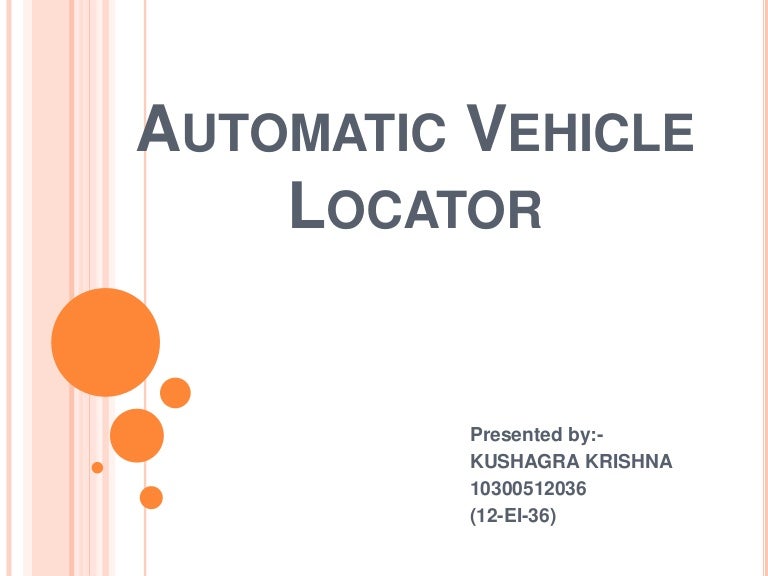 Automatic Vehicle Locator