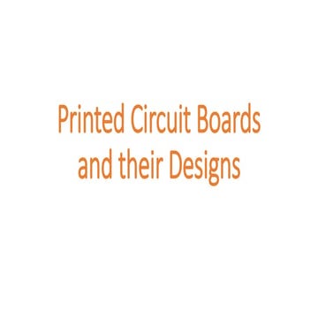 PCB and their Designs
