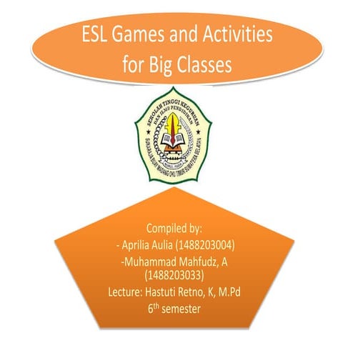 ESL games and activities for Big Classes