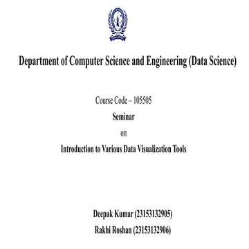 Seminar_PPT[1] MODIFY  on data viualisation