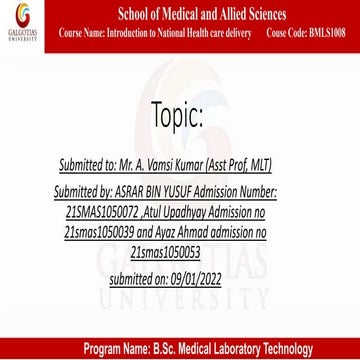 National Health  Mission in India 