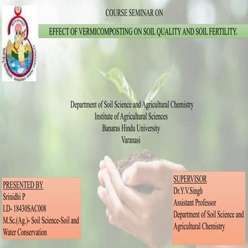 Seminar ppt(vermicomposting)
