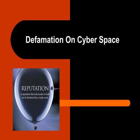 Cyber defamation