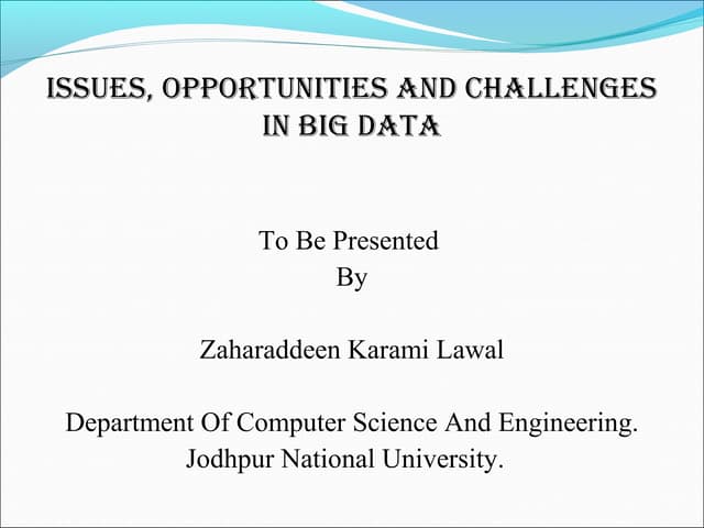 Seminar presentation